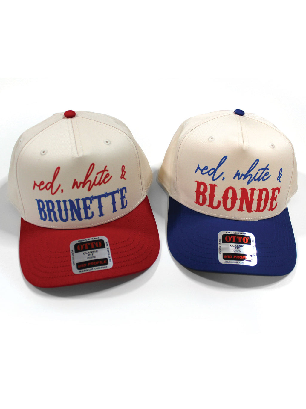 Red White and Hair Color Snapback