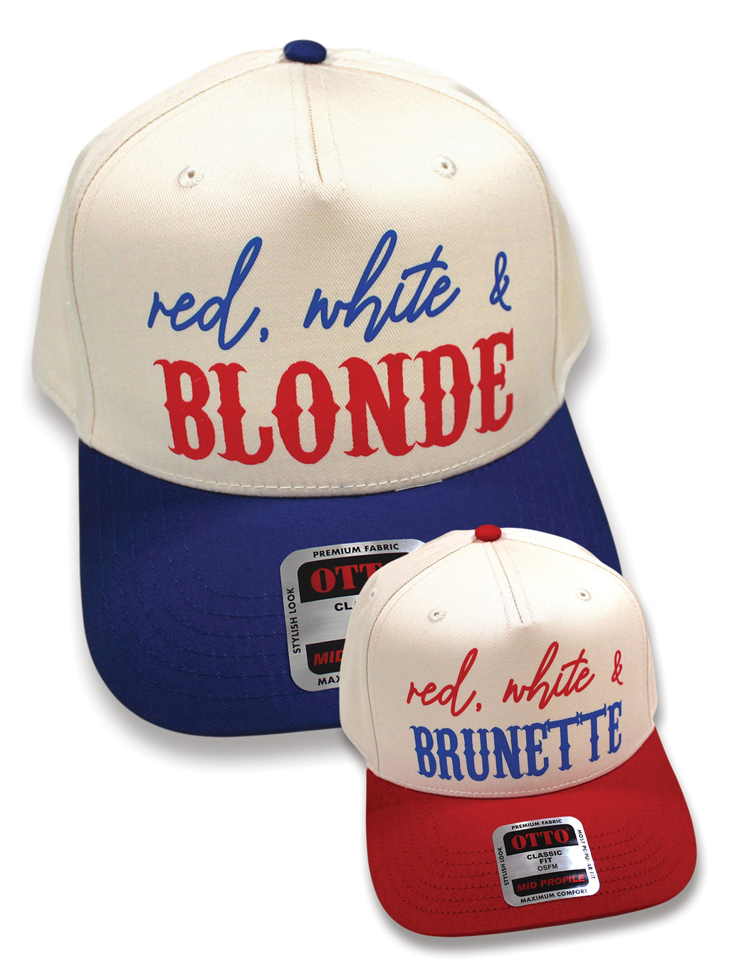 Red White and Hair Color Snapback