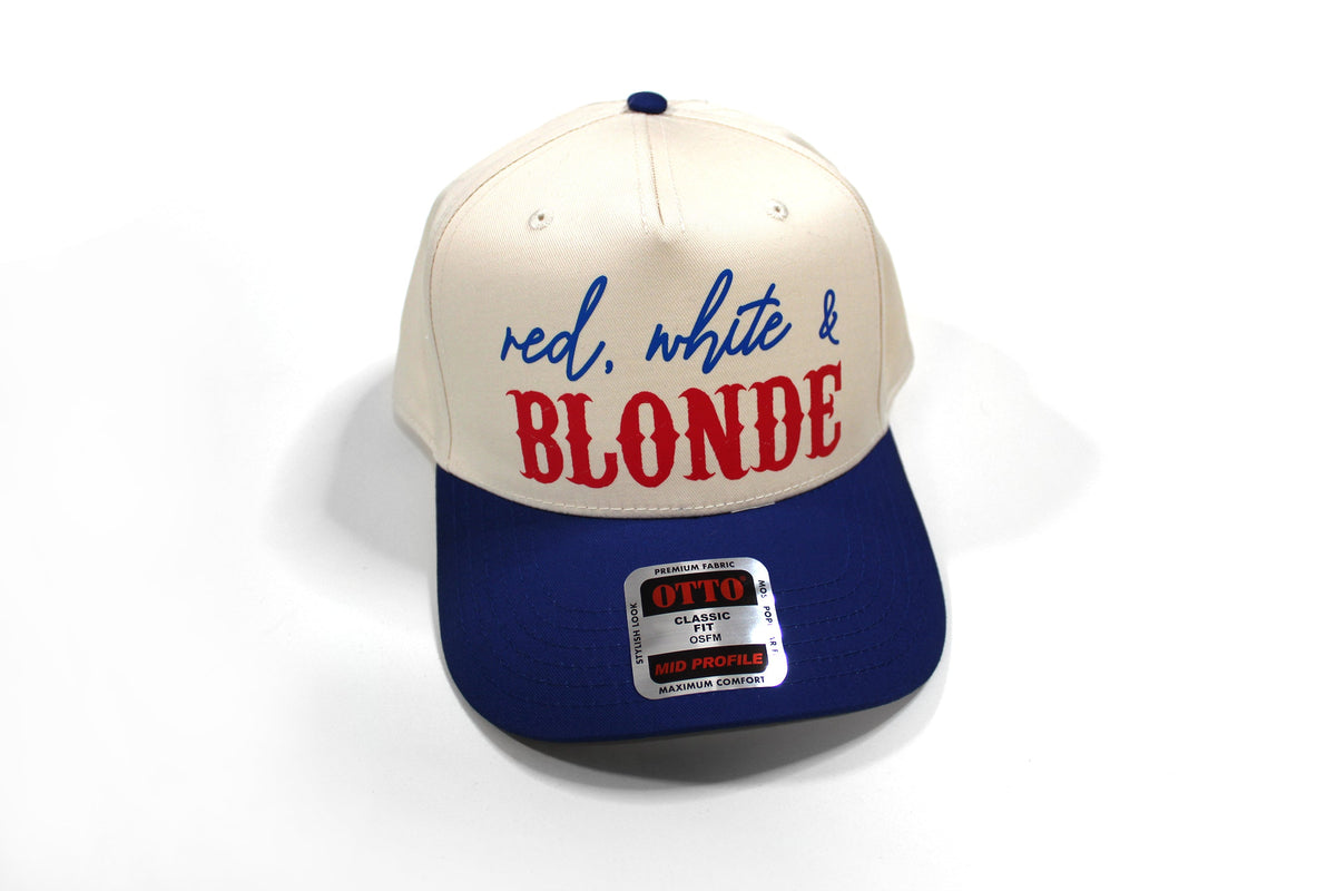 Red White and Hair Color Snapback