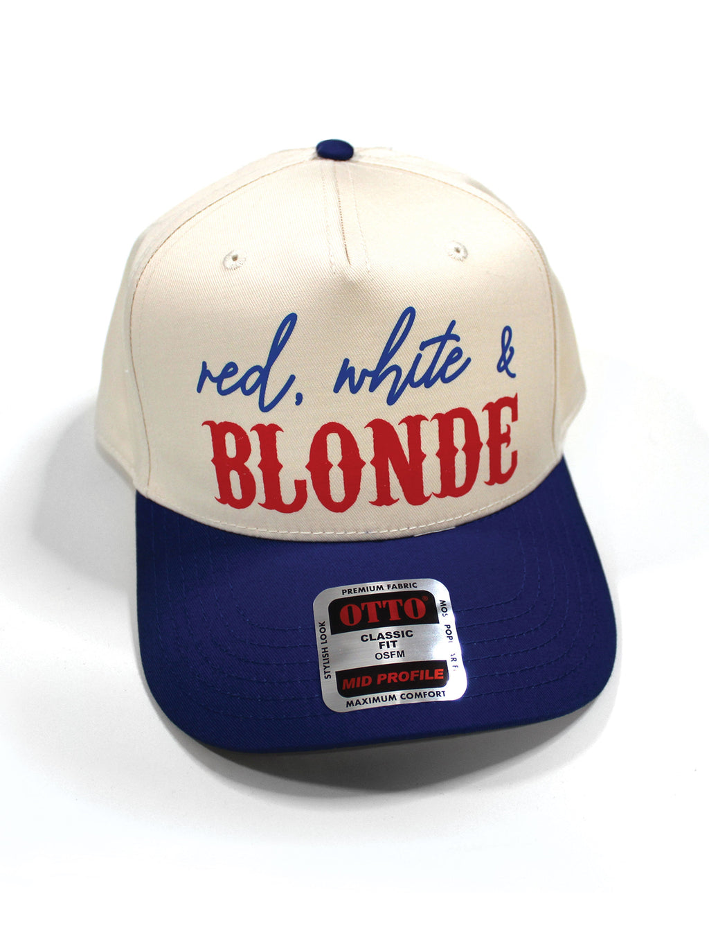 Red White and Hair Color Snapback