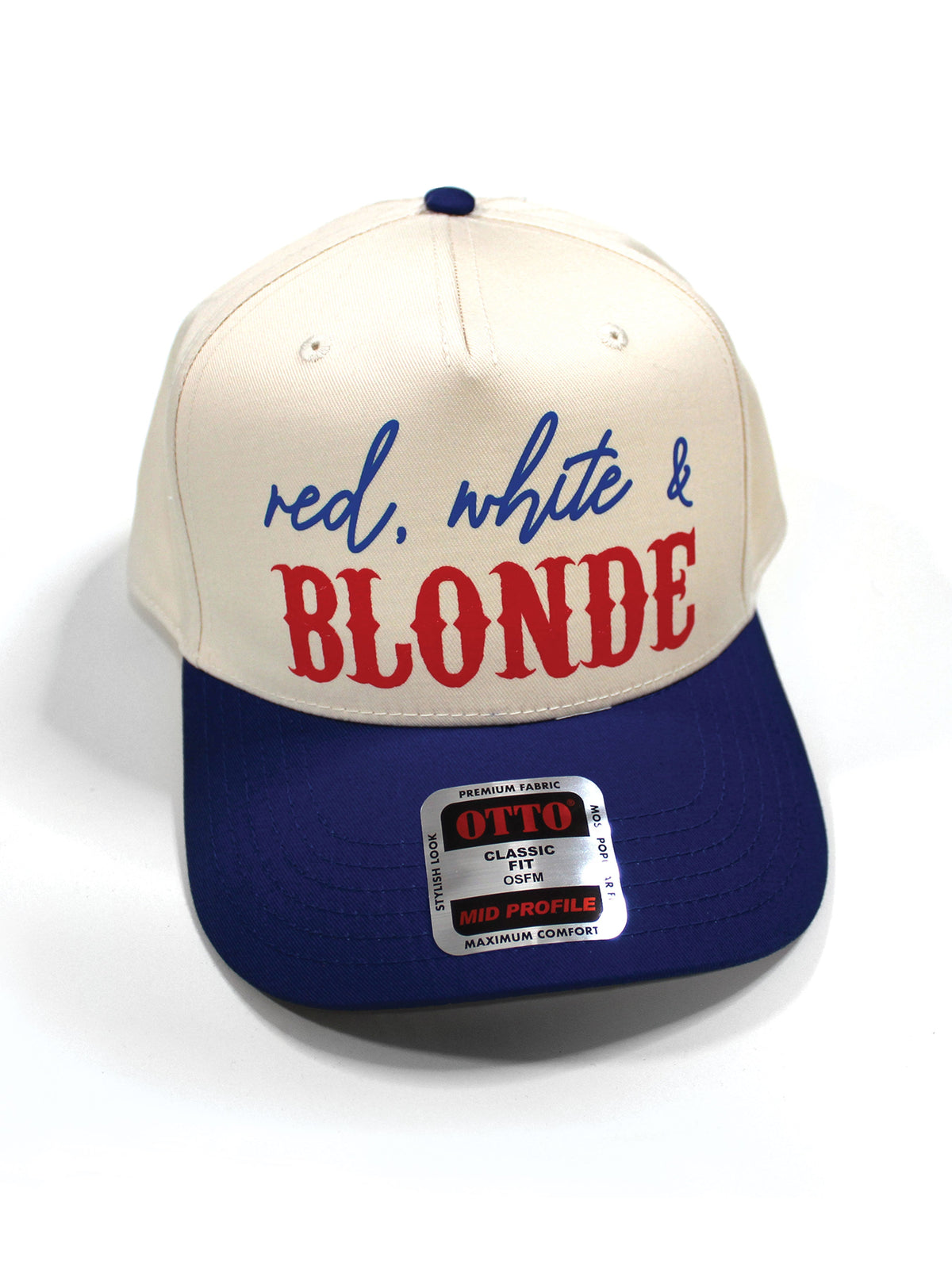 Red White and Hair Color Snapback