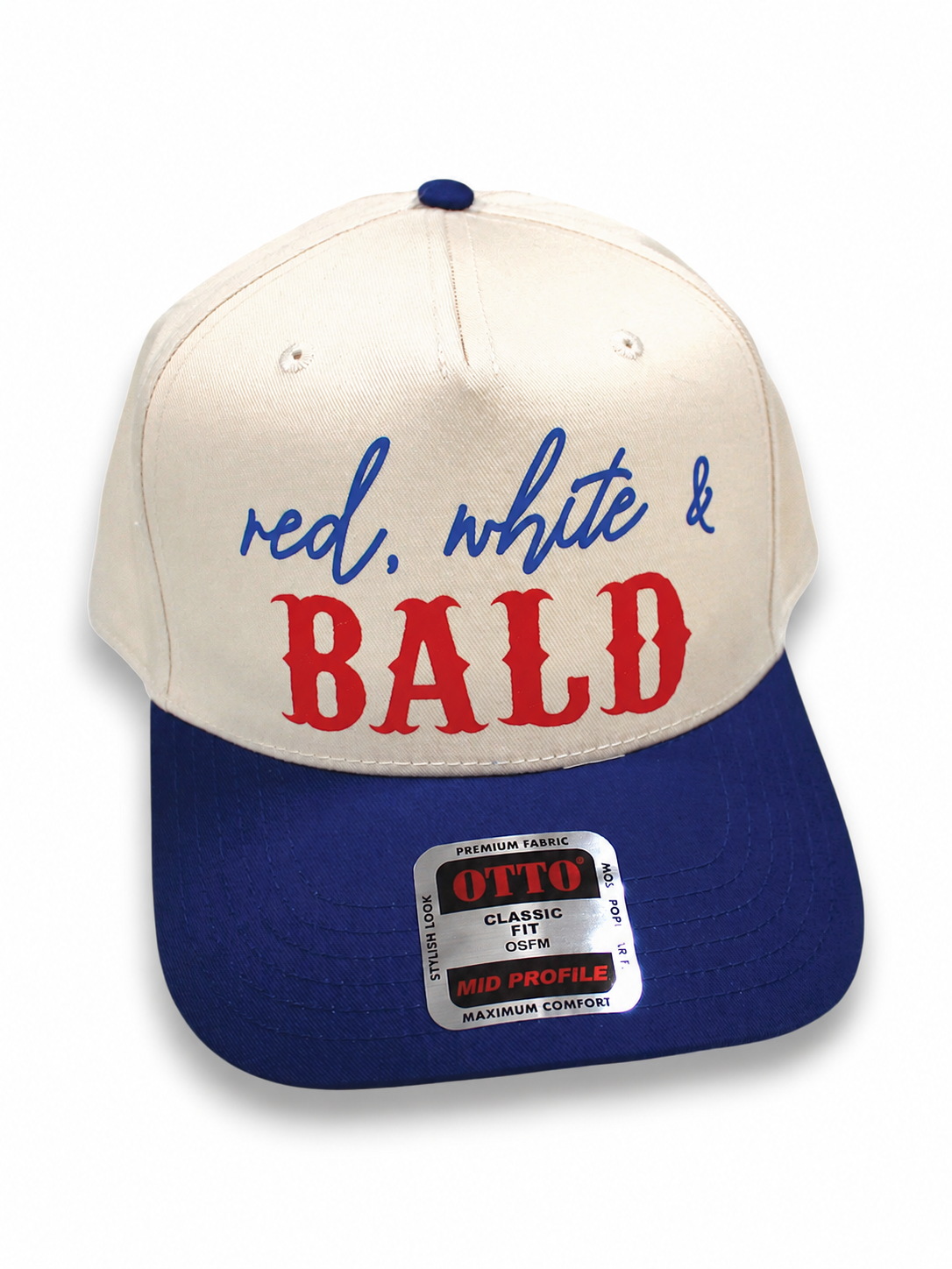 Red White and Hair Color Snapback